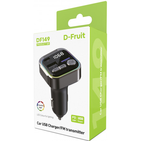 D-Fruit FM transmitter/USB charger DF149