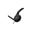 Single-sided USB headset with a noise-canceling microphone, designed for clear internet call