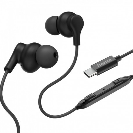 In ear headphones Curly USB-C black