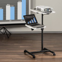 Projector stand with two shelves