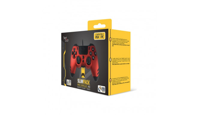 LEXIP X STEELPLAY mängukontroller Slim Pack juhtmega, rubiinpunane mitmevärviline