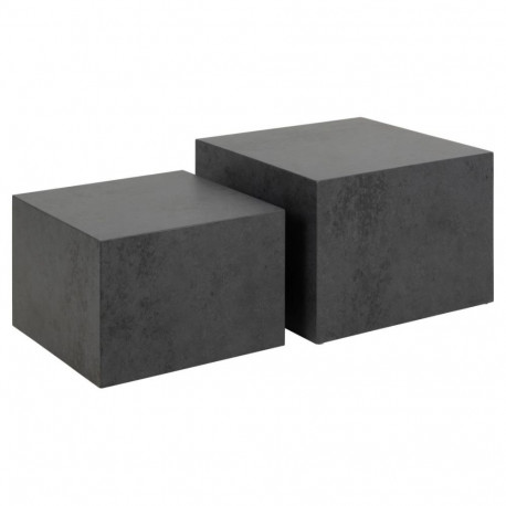 Diivanilauad DICE 2-osaline komplekt, must ookean