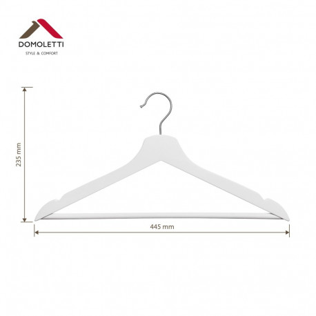 WOODEN HANGER LSN001-W valge 5 tk