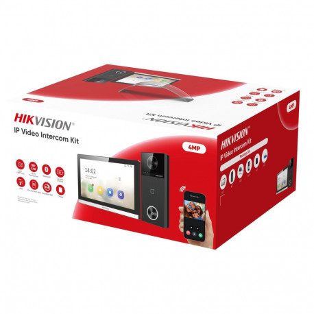 Hikvision videointerfonisüsteem DS-KIS610-P 17.8cm (7"), must
