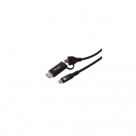 Equip 2 in 1 USB-C to C + HDMI Cable, 2.0m, PD100W, 4K/60Hz, 20Gbps
