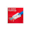 Equip Cat.6A RJ45 Pass Through Plug, 100pcs/Set