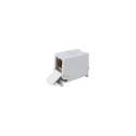 Equip Cat.6A DIN rail inline coupler, Shielded