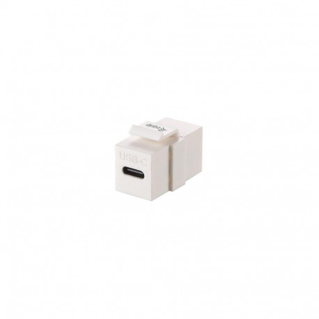 Equip USB 3.2 Gen2 USB-C Keystone Coupler, White
