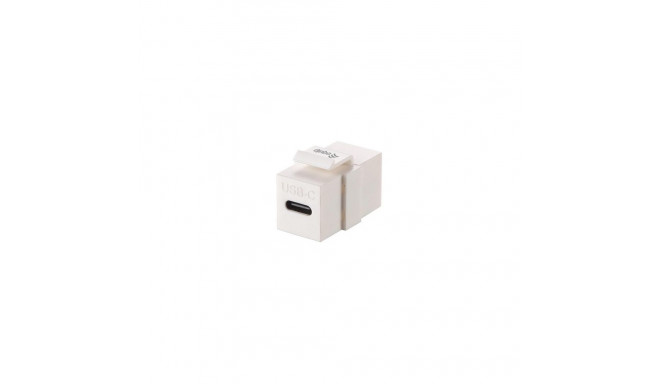 Equip USB 3.2 Gen2 USB-C Keystone Coupler, White