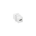 Equip USB 3.2 Gen2 USB-C Keystone Coupler, White
