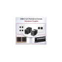 Equip USB 3.2 Gen2 USB-C Keystone Coupler, Black