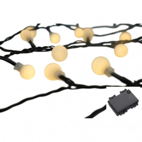 GARLAND EL CHER W WHITE 80L 8M 2XAA IP20