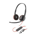 Poly Blackwire 3225 stereo USB-C +USB-A +3,5 mm