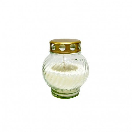 GRAVE CANDLE PUMPKIN 60H H13CM D10CM