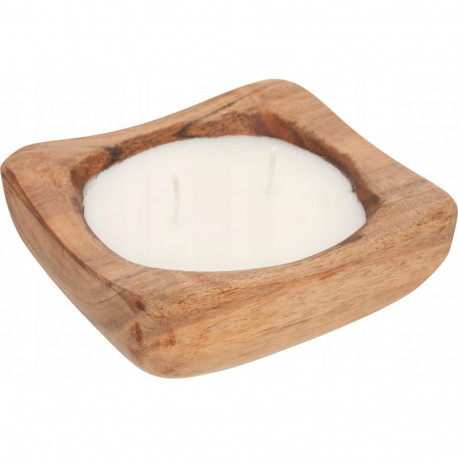 CANDLE IN A WOODEN BOWL 150G