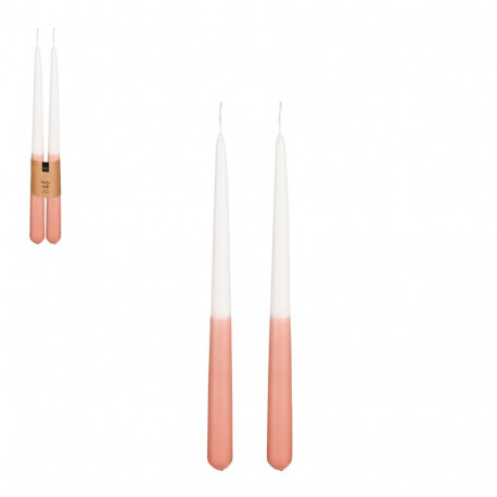 Roosa lauaküünal H30D2.2CM 2PCS 1164500