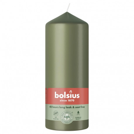 PILLAR CANDLE OLIVE H15CM/D5.8CM