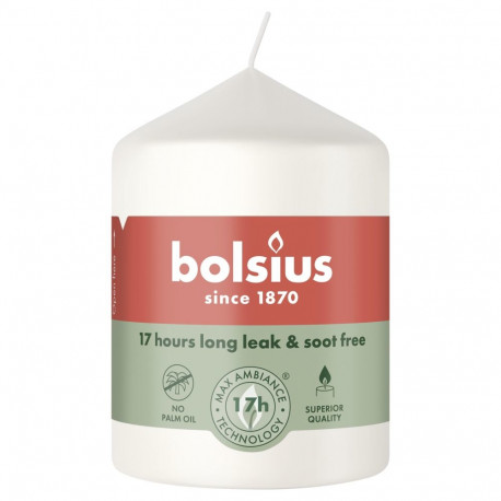 PILLAR CANDLE WHITE H8CM/D5.8CM