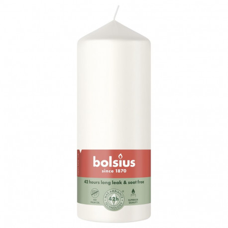 PILLAR CANDLE WHITE H15CM/D5.8CM