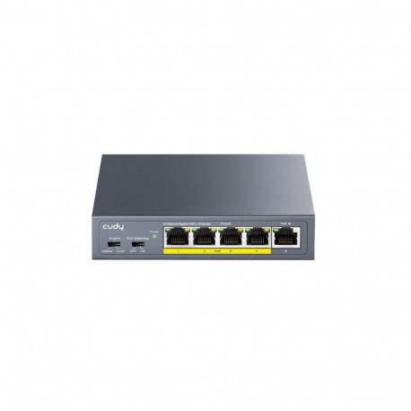 CUDY PoE-võrgulüliti/pikendaja POE40 4-pordiline + 1x uplink