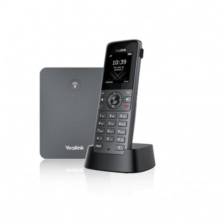 Yealink W73P Bezprzewodowy Telefon IP Mobilny Szary 1,8 Calowy Wyświetlacz 100 Pozycji Książki Telef