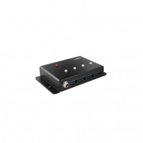 Lindy metallist 4-pordiline USB 3.0 jaotur