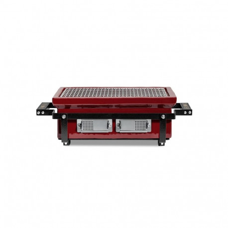 GRILL KAMADOBONO hibachi grill EVO ruudukujuline, punane