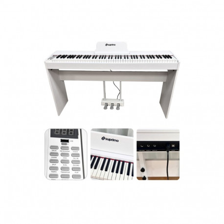 SUPRIMO SDP88 WH pianino cyfrowe stacjonarne białe