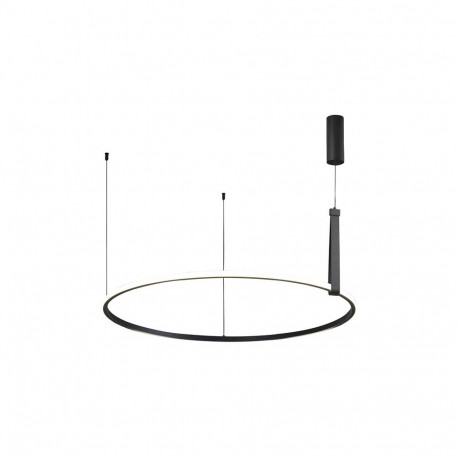 LUMINAIRE PENDANT 42W LED D90CM BLACK