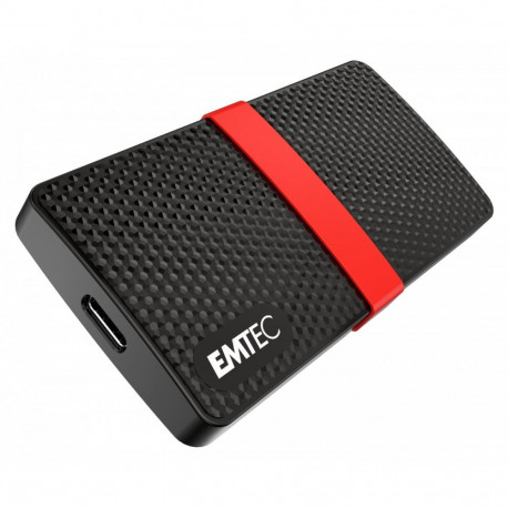 Emtec mälupulk X200 128GB USB Type-C 3.2 Gen 1 (3.1 Gen 1), must, punane