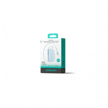 Joyroom Power Bank with Digital Display, C+U+U, PD 35W, 10000 mAh with Built-in Retractable Type-C a