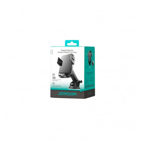 Joyroom Car Mount Magnetic Wireless Charger 2-in-1 (Dashboard Version) 4.6 - 6.8 inch 15W, Black (JR