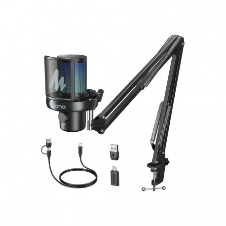 Microphone - Maono DM40 S Pro, 16mm Condenser, 48kHz/24bit, Wireless Black