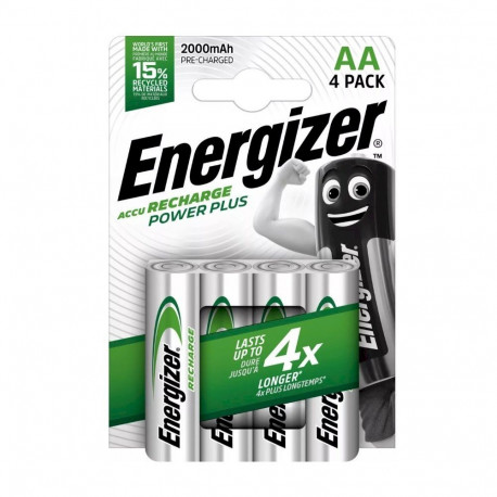 Energizer Accu Recharge Power Plus 2000 AA Rechargeable batteries 4 pcs
