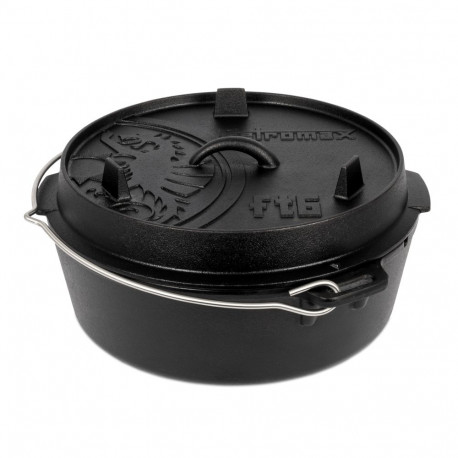 PETROMAX Dutch Oven ft6 with a flat base