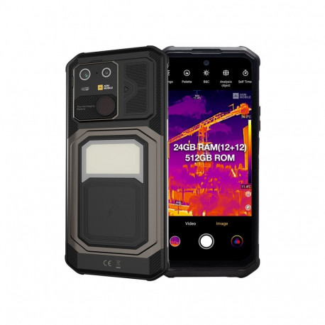 AGM nutitelefon G3 PRO 17.1cm (6.72") Dual SIM Android 15 5G USB Type-C 12GB 512GB 10000mAh, must