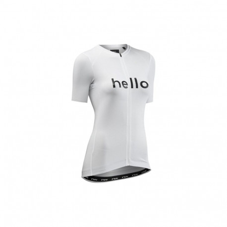 Koszulka rowerowa NORTHWAVE Blade Hello Goodbye Woman Jersey S/s biała - S
