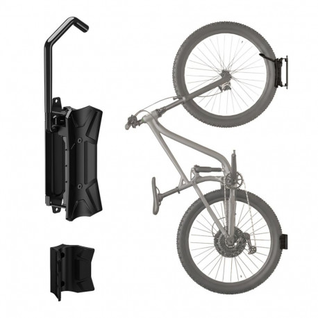 Maclean Wall-Mounted Bike Rack / Hanger, max. load 35 kg, adjustable tilt angle, steel, MC-171