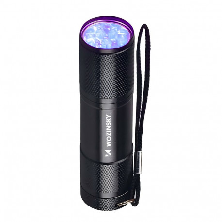 Wozinsky WLD-9L IP65 UV Flashlight for Trace Detection - Black