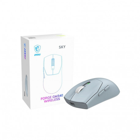MOUSE USB OPTICAL WRL GAMING/FORGE GM340 WRL SKY MSI FORGE GM340 WIRELESS SKY (4711377425506)