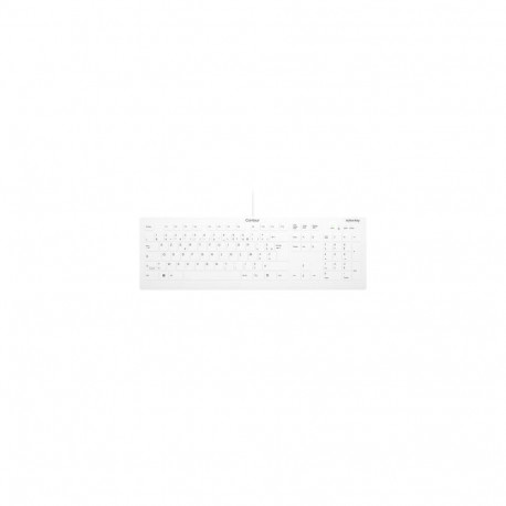 Contour Design Active Key Contour QuickClean Medical Keyboard IP68 Full-Size Wired White C8112