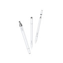 Magnetic Passive Stylus Pen with 3 Tips, White