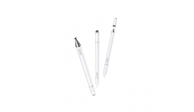 Magnetic Passive Stylus Pen with 3 Tips, White