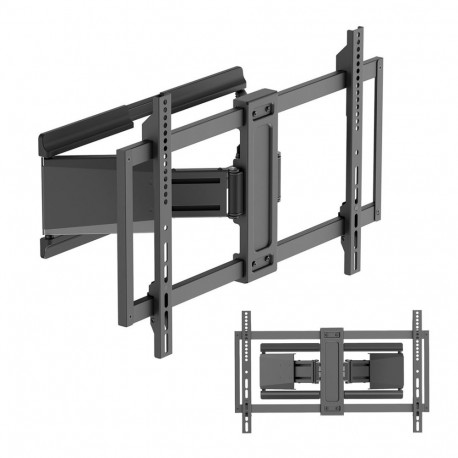 Maclean TV Mount - MC-881, VESA 600x400, 37-90", Max Load 65kg, Black