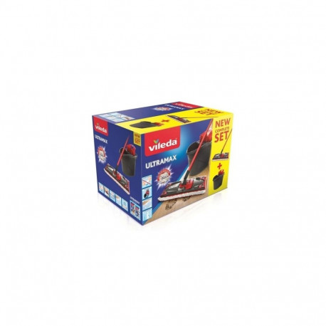 Cleaning Equipment - Vileda Ultramax Box Set With Mop, Bucket, Gloves, Sponges