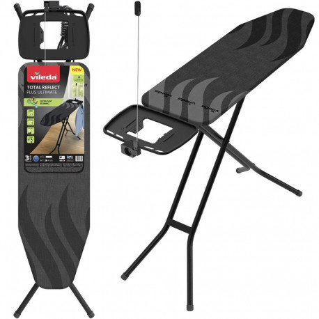 Ironing Board - Vileda Total Reflect Ultimate Plus M, Adjustable Height 75-96 cm, Power Socket