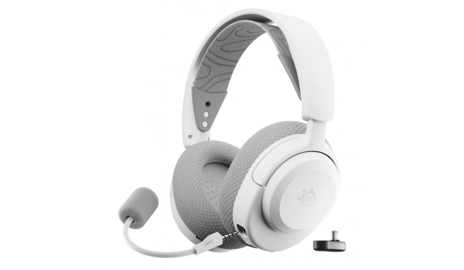 Steelseries mängukõrvaklapid Arctis Nova 3P juhtmevabad peapaelaga USB Type-C Bluetooth, valge
