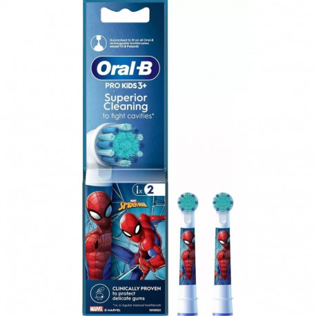 Braun harjapead EB10-2 Spiderman 3+ lastele 2tk