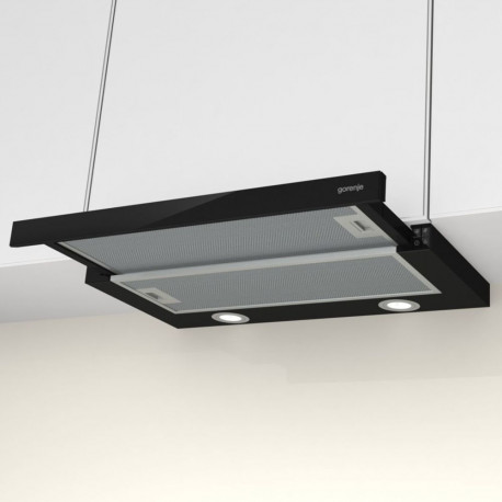 Kitchen Hood - Gorenje TH62E4BG 450 m³/h, 3 speeds, LED lighting, Black
