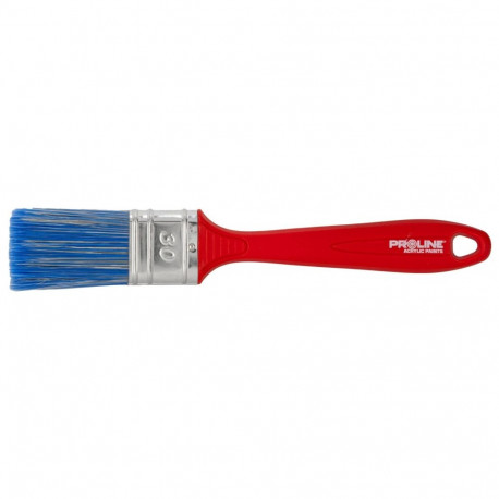 Pędzel płaski standard 30mm,rączka plastik,akryl,proline
